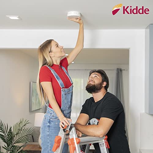 Kidde Smoke Detector, 9V Battery Operated Smoke Alarm, TestReset