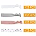 Elastic Hair Ties For Women-No Crease,48 Pieces Ouchless Hair Bands For Thick Hair No Damage Knotted Ribbon Ponytail Holders Girls Hair Accessories