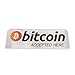 Stainless Steel Bitcoin Accepted Sign | Limited Edition We Accept Bitcoin BTC | Blockchain Technology | Great Gift or Souvenir for 2018 | Pair with Bitcoin accepted shirt or other BTC accessories |