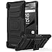 Sony Xperia Z5 Case, MoKo Shock Absorbing Hard Cover Ultra Protective Heavy Duty Case with Holster Belt Clip + Built-in Kickstand for Sony Xperia Z5 5.2 Inch (2015) - Black