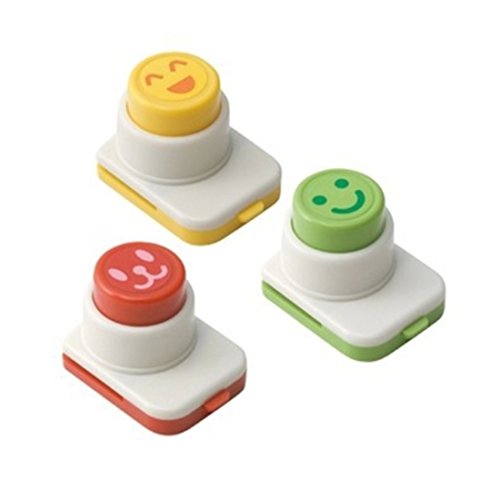 DIY Sushi Tool,Hmane 3Pcs Smile Face Laver Seaweed Nori Punch Embossing Device Rice Ball Onigiri Mould