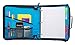 Case-it Z-Binder Two-in-One 1.5-Inch D-Ring Zipper Binders, Blue Plaid, Z-177-NEOBLU