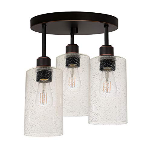 Hykolity 3-Light Semi Flush Mount Ceiling Light, (LED ...