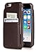 Vaultskin Eton Armour Case Wallet for iPhone 6 & 6S, Slim, Minimalist Genuiner Leather Case - Holds up to 8 Cards/Top Grain Leather (Brown)