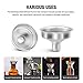 Yesker Stainless Steel Mini Funnel for Essential Oil Bottles Flasks 6PCS