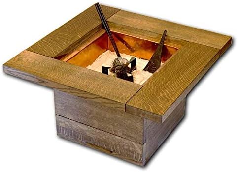 Amazon 火鉢 なら 暖房器具 調理器具 ナラの角火鉢 本体のみ Plus Comfort 炭 薪