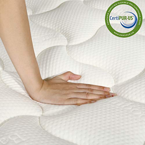 TASTELIFE Queen Bamboo Pillow Top Mattress, 12 inch Innerspring