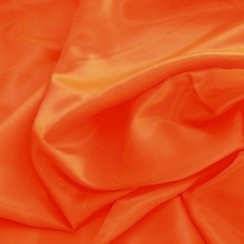 neon orange silk dress