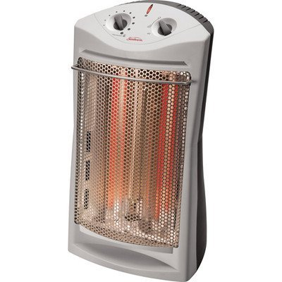 電子ファン Sunbeam SQH310 Infrared Large Room Electric Tower Quartz Heater, White Heater - Sunbeam SQH310 Infrared Large Room Electric Tower Quartz