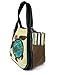 Chala Carryall Zip Tote, Canvas Handbag, Top Zipper, Animal Prints (Sea Turtle-Sand)