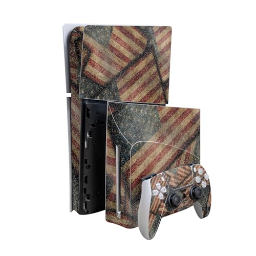 Glossy Glitter Skin Compatible with PlayStation 5 Slim Digital Edition Bundle +…