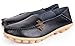 LabatoStyle Women’s Casual Leather Loafers Driving Moccasins Flats Shoes (Black, 10 B(M) US)
