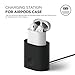 elago Upgrade AirPods Stand Charging Dock Compatible with Apple AirPods 1 & 2, Apple TV Remote, Apple Pencil [Black] - AirPods Stand/Holder