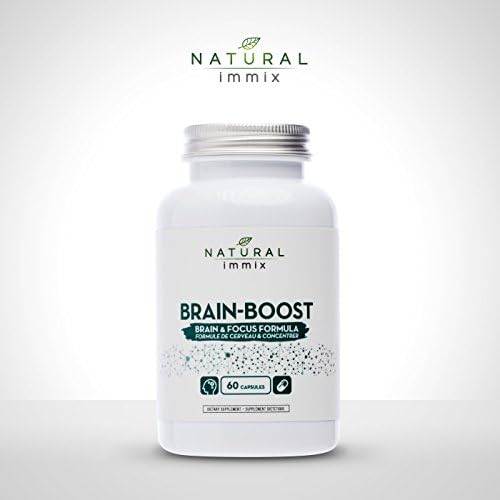 Natural immix - Brain-Boost, Boosts Memory Function and Ability to Focus, Improves Mental Clarity and Concentration, 60 Capsules