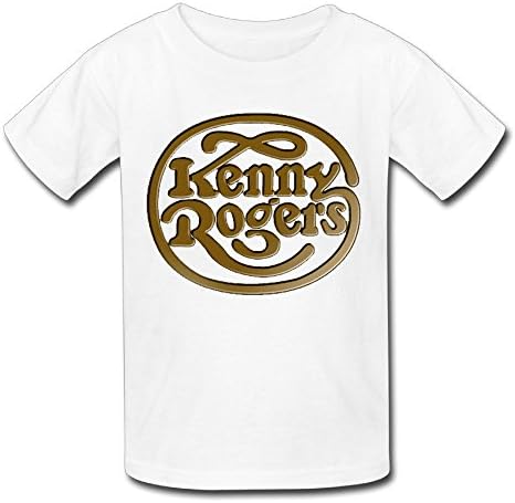 Kenny Rogers The Gambler's Last Deal Logo T Shirt For Big Boys' Girls' White