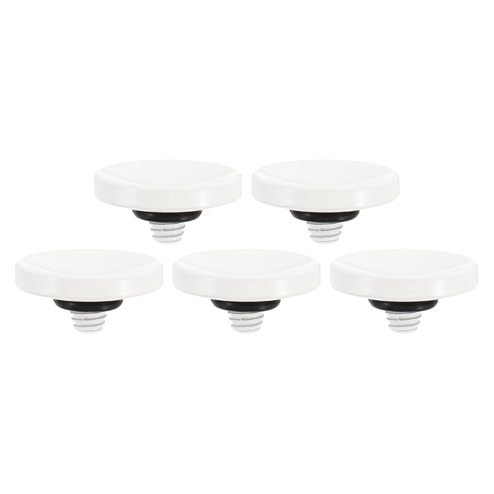 PATIKIL Camera Shutter Button, 5 Pack Soft Shutter Release Button Pure Copper Camera Button Concave Suitable for Nikon for Fujifilm for Leica DSLR/SLR Camera, White