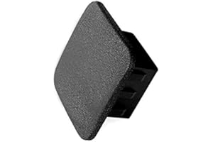 CyanHall 1.25” Black Trailer Hitch Tube Rubber Cover Plug, Fits 1 1/4 Inch (1.25") Receivers