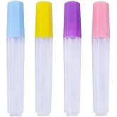 WLngtv 4 Pcs Clear Plastic Embroidery Felting Sewing Container Pin Needle Storage Tubes Bottle Holder Knitting Needle For Case Box Needle Storage Tubes Sewing Storage