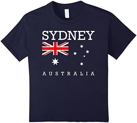 Kids Sydney Australia Flag T-Shirt 8 Navy