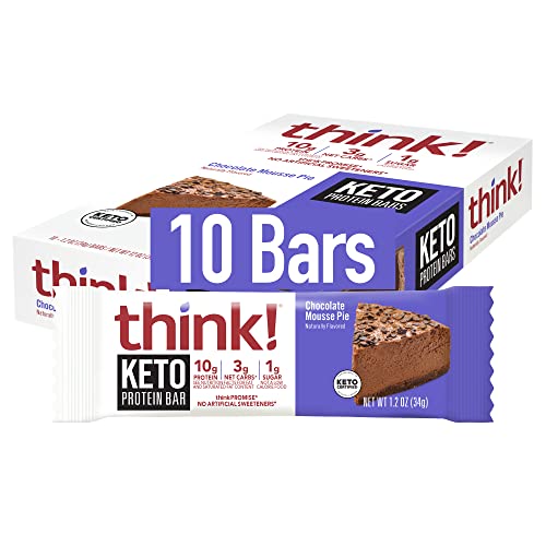 think! Keto Protein Bars, Healthy Low Carb, Low Sugar, Gluten Free