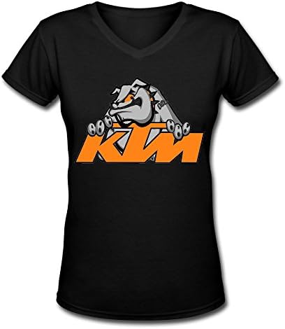 V Neck Ktm Logo Women's Cool Shirts Shirts Online