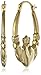 14k Yellow Gold Claddagh Creole Hoop Earrings