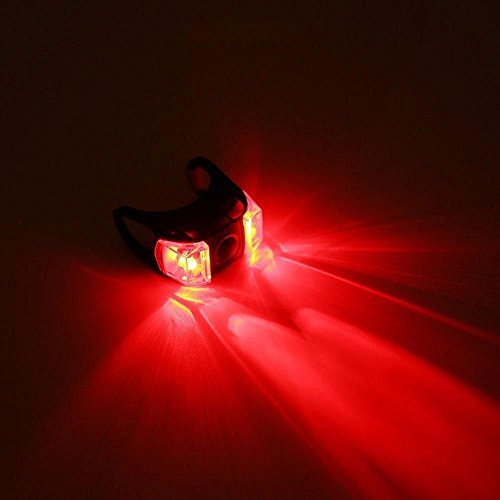 yyan Bicycle Headlight Tail Light Set Bright LED Bike Front Rear USB Rechargeable