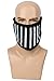 Xcoser Toby Face Mask Black & White Stripes Cotton Face Mask