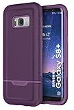 Galaxy S8 Plus Case Purple - Encased Rebel Series Impact Armor (Samsung S8+) Deep Purple