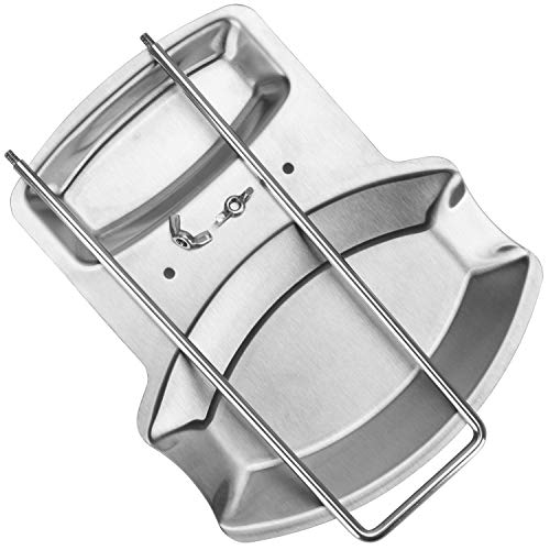 BBDOU Spoon Rest and Pot Lid Holder, Stainless Steel Pan Pot Cover Lid