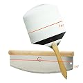 TeiKis 14 Inch Pizza Cutter with Wooden Handle + Aluminium Pizza Peel (14 inch x16 inch)