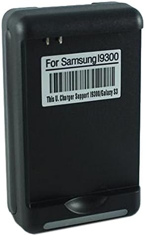 FULUNTECH Wall Battery Charger with USB Port for Samsung i9300 Galaxy S3 - Non-Retail Packaging (Black)