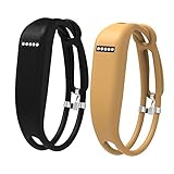 Vetoo Replacement Bands for Fitbit Flex,Hollowed Silicone Bracelet Wristband Accessory,Pack of 2,black+brown