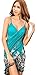 Spikerking Women's Fashion Sarongs style Beachwear Ice Silk Bikini Cover up,Green,One Size