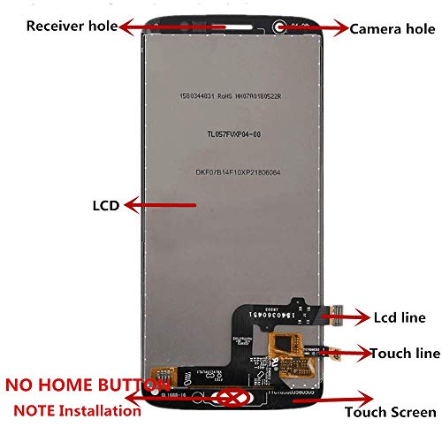 XR MARKET Motorola Moto G6 Screen Replacement LCD Display Touch Screen Digitizer Assembly Part, Compatible with XT1925 XT1925-5 XT1925-6(NOT for Moto G6 Play), with Tools, Screen Protector (Black) - Thumbnail 2