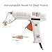 UOHGDPY Hot glue gun， professional adjustable temperature hot glue gun 150 w 12 glue stick - interchangeable nozzles suitable for home repair computer electronic maintenance and crafts DIY project