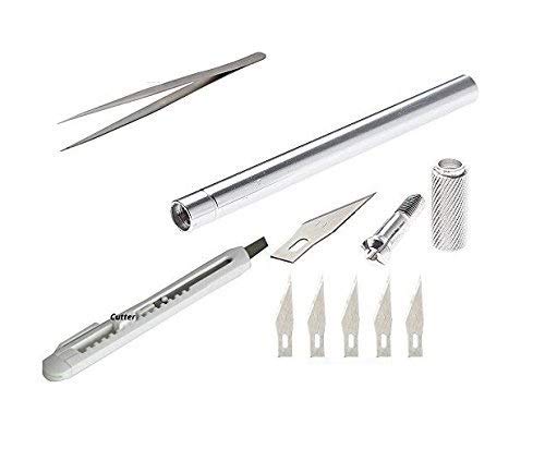 Buyyart Hobby Knife3 New Original Sealed Hob Knife Pen Cutter Plus 5 Pieces Blade Knives Set