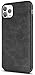 SALAWAT for iPhone 11 Pro Max Case, Slim PU Leather Vintage Shockproof Phone Case Cover Lightweight Soft TPU Bumper Hard PC Hybrid Protective Case for iPhone 11 Pro Max 6.5 Inch 2019 (Black)
