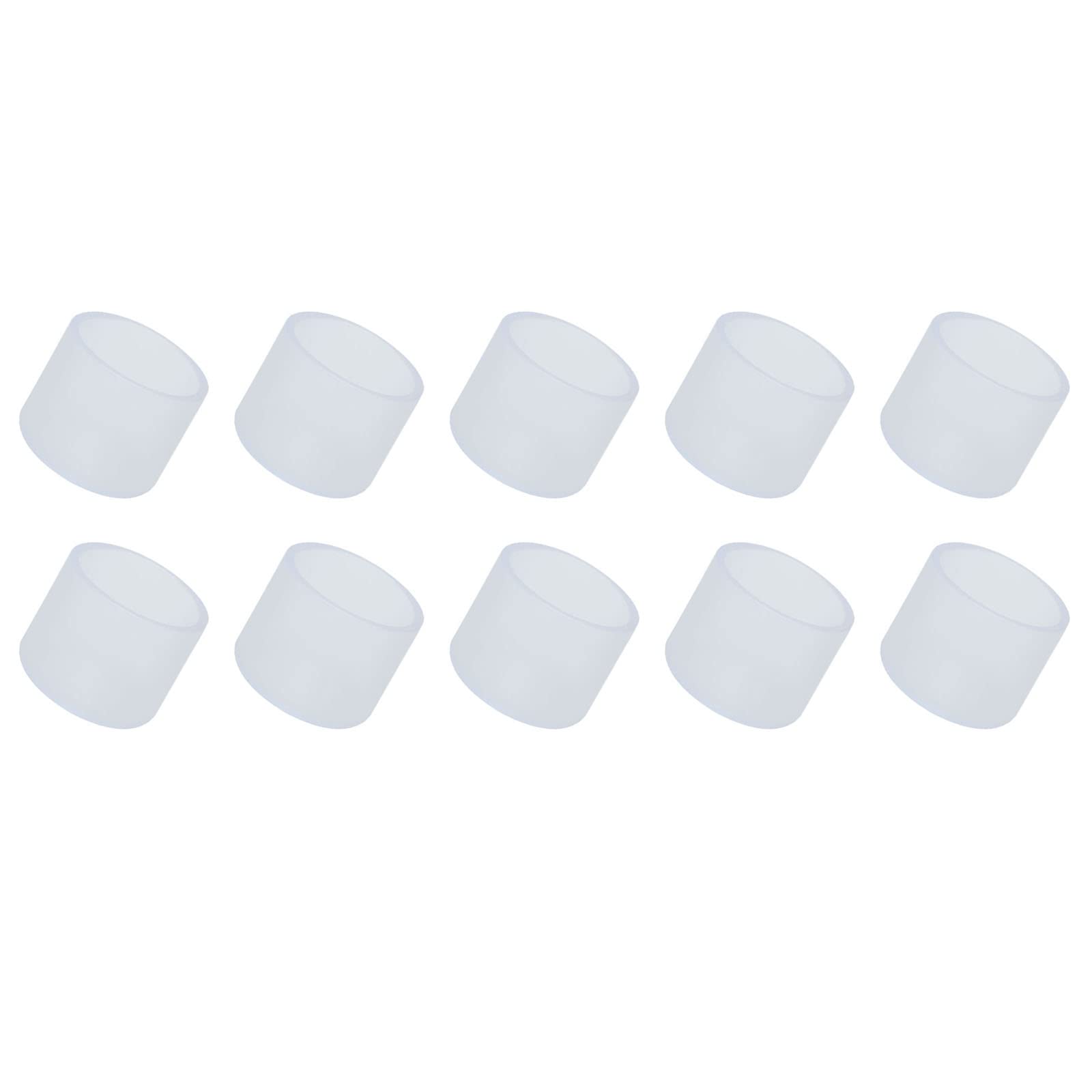 METALLIXITY Chair Leg End Cover (30mm Dia) 12Pcs, PVC Furniture Feet Caps Floor Protector - for Sofa Table Patio Chairs, Clear