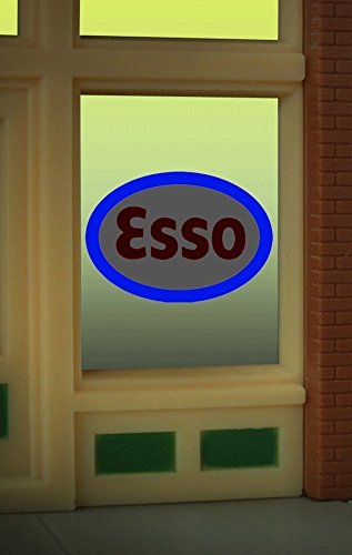 Lights4Models 9030 Esso Gas model window sign by Miller Signs
