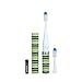 Slim Sonic Electric Toothbrush - # VSS155 Spearmint by Violife for Unisex - 3 Pc Set Toothbrush, Additional Brush Head, AAA Battery