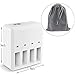 Tello Charger, COOLWAS 4 in 1 Charger for DJI Tello Battery Rapid Charging Hub Charging Accessories with Storge Bag
