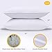 Homelike Moment Bed Pillows for Sleeping 2 Pack Down-Alternative Pillow Standard Queen Size Pillows Set of 2 Cotton Fabric - 20x26 Standard Queen Pillow