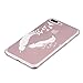 iPhone 7 Plus Case, 3Cworld Ultra Thin Clear Art Pattern Crystal Gel TPU Rubber Flexible Slim Skin Soft Case for iPhone 7 Plus (Birds of A Feather-White)