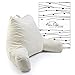 Keen Edge Home Reading Pillow with Arms and Pocket - Shredded Memory Foam - Read and Watch TV in Comfort While in Bed, Sitting, Lounge and Relax Without Back Pain with Support, Large Backrest/Husband