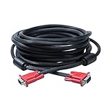 DTECH 25ft VGA Cable Male to Male Connector with Dual Ferrite Cores for Computer Monitor Laptop Projector (25 Feet, Black)