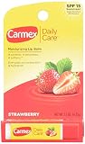 Carmex Lip Balm Stick, Strawberry, 3 Pack