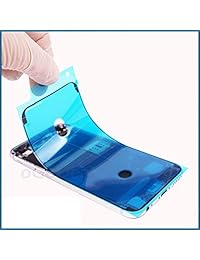 ogodeal iPhone 8 plus tiras adhesivas de visualización frontal de la visualización LCD carcasa precortado, diseño de marco resistente al agua sella calcomanía, pegatinas de reparación de daños de agua líquido Pegamento de repuesto, Blanco