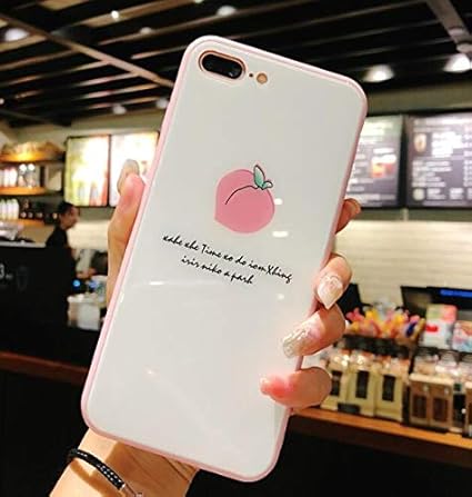 Amazon Co Jp 激安 携帯ケースカワイ 桃 スマホケース アイフォンケースカワイ 充電対応 落下衝撃吸収 オシャレ 携帯カバー 耐衝撃 全面保護 フルーツ 軽量 携帯カバー Iphone 携帯ケース可愛い Iphone7 8 Iphone7plus 8plus Iphonex Iphonexs Iphone Xr Iphone Xs Max