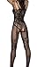 Amstt Women Lingerie Fishnet Floral Open Crotch Mesh Bodystockings Bodysuits